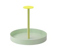 REMEMBER Nana Lime Tray, H 25 cm, Diameter 28 cm - Modern Metal Serving Tray for Drinks, Breakfast or Decoration