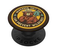 Remember Only You Can Prevent Wildfires Pointing Smokey Bear PopSockets Adhesive PopGrip