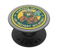 Remember Only You Can Prevent Wildfires Pointing Smokey Bear PopSockets Adhesive PopGrip