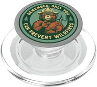 Remember Only You Can Prevent Wildfires Pointing Smokey Bear PopSockets PopGrip for MagSafe