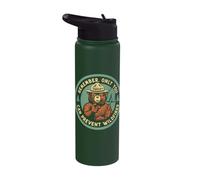 Remember Only You Can Prevent Wildfires Pointing Smokey Bear Stainless Steel Insulated Water Bottle