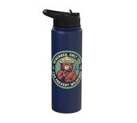 Remember Only You Can Prevent Wildfires Pointing Smokey Bear Stainless Steel Insulated Water Bottle