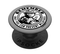 Remember Only You Vintage Smokey Bear Officially Licensed PopSockets Adhesive PopGrip