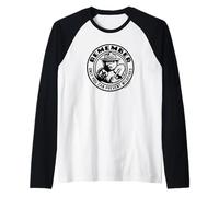 Remember Only You Vintage Smokey Bear Officially Licensed Raglan Baseball Tee