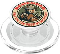 Remember Only You Vintage Smokey Bear Seal Retro PopSockets PopGrip for MagSafe