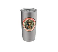 Remember Only You Vintage Smokey Bear Seal Retro Stainless Steel Insulated Tumbler
