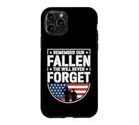 Remember Our Fallen We Will Never Forget Patriotic Tribute Case for iPhone 11 Pro