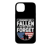 Remember Our Fallen We Will Never Forget Patriotic Tribute Case for iPhone 14 Plus