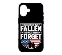 Remember Our Fallen We Will Never Forget Patriotic Tribute Case for iPhone 16