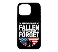 Remember Our Fallen We Will Never Forget Patriotic Tribute Case for iPhone 16 Pro