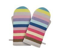 REMEMBER Oven Gloves No. 5, Set of 2, 14 x 29 cm, Cotton/Polyester | Heat resistant kitchen gloves in design set, practical protection when cooking, baking and serving in the kitchen