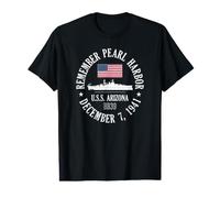 Remember Pearl Harbor December 7, 1941 U.S.S. Arizona BB39 Value Graphic T-Shirt