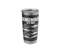 Remember Pearl Harbor Memorial Day December 7th 1941 WWII Stainless Steel Insulated Tumbler
