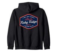 Remember Ruby Ridge 1992 - I Will Not Comply. Zip Hoodie