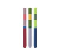 REMEMBER Taper Candles Set of 3 "Ibiza" 26 cm High Made of Vegan Stearin Wax (Milano)