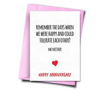 Remember The Days When We Are Happy And Could Tolerate Each Other? My Neither, Anniversary Card, Anniversary Day Card, Girlfriend, Boyfriend