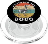 Remember The Dodo Bird Retro Vintage Sunset Skeleton PopSockets PopGrip for MagSafe