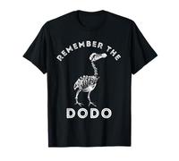 Remember The Dodo Bird Skeleton Dronte Bird Extinct Bird T-Shirt