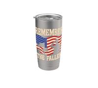 Remember The Fallen Funny Veterans Day Patriotic American Stainless Steel Insulated Tumbler
