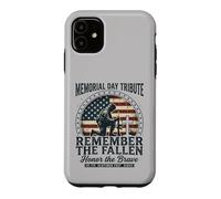 Remember The Fallen Honor The Brave Soldier Memorial Day Case for iPhone 11