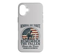 Remember The Fallen Honor The Brave Soldier Memorial Day Case for iPhone 16 Plus