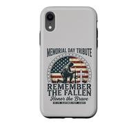 Remember The Fallen Honor The Brave Soldier Memorial Day Case for iPhone XR