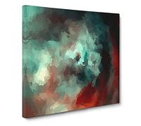Remember the Flowers Canvas Print | Gallery Wrapped 30mm Frame Wall Art | 20x20 inches | Ready to Hang | Abstract Floral Picture | Living Room Bedroom Lounge Office