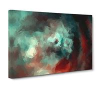 Remember the Flowers Canvas Print | Gallery Wrapped 30mm Frame Wall Art | 30x20 inches | Ready to Hang | Abstract Floral Picture | Living Room Bedroom Lounge Office