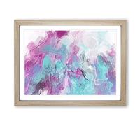 Remember The Past In Abstract Modern Art Framed Print | A3 Oak Framed Wall Art | Ready to Hang | Abstract Fantasy Picture | Living Room Bedroom Lounge Office