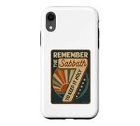 Remember The Sabbath To Keep It Holy 7 Vintage Case for iPhone XR