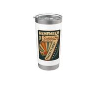 Remember The Sabbath to Keep It Holy 7 Vintage Stainless Steel Insulated Tumbler