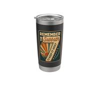 Remember The Sabbath to Keep It Holy 7 Vintage Stainless Steel Insulated Tumbler
