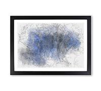 Remember The Shadow in Abstract Framed Print | A2 Black Framed Wall Art | Ready to Hang | Abstract Fantasy Picture | Living Room Bedroom Lounge Office