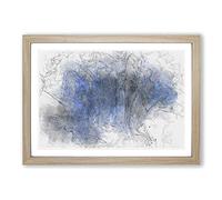 Remember The Shadow in Abstract Framed Print | A2 Oak Framed Wall Art | Ready to Hang | Abstract Fantasy Picture | Living Room Bedroom Lounge Office