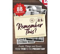 Remember This?: People, Things and Events from 1938 to the Present Day (UK Edition): 4 (Milestone Memories UK)