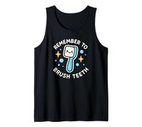 Remember to Brush Teeth Cute Toothbrush Funny Tank Top