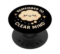"Remember to Clear Mind" Cute Funny Character PopSockets Adhesive PopGrip
