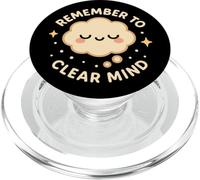 "Remember to Clear Mind" Cute Funny Character PopSockets PopGrip for MagSafe