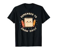 Remember to Draw Daily Cute Sketchpad Character T-Shirt