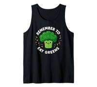 Remember to Eat Greens Cute Broccoli Funny Tank Top