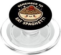 "Remember to Eat Spaghetti" Cute Pasta Bowl PopSockets PopGrip for MagSafe