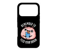 Remember To Feed Your Brain Funny Reading Pun Case for iPhone 17 Pro