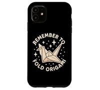 "Remember to Fold Origami" Cute Papercraft Theme Case for iPhone 11