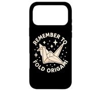 "Remember to Fold Origami" Cute Papercraft Theme Case for iPhone 17 Pro Max