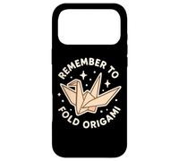 "Remember to Fold Origami" Papercraft Theme Cute Case for iPhone 17 Pro Max