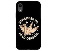 "Remember to Fold Origami" Papercraft Theme Cute Case for iPhone XR