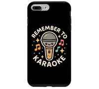 "Remember to Karaoke" Funny Cute Character Case for iPhone 7 Plus/8 Plus