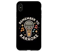 "Remember to Karaoke" Funny Cute Character Case for iPhone XS Max