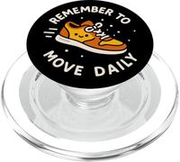 "Remember To Move Daily" Cute Funny Sneaker PopSockets PopGrip for MagSafe