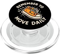 "Remember To Move Daily" Cute Sneaker Character PopSockets PopGrip for MagSafe